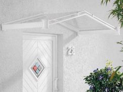 Aluminium Vordach von Tebau Weiß